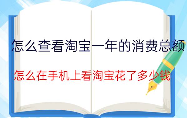 怎么查看淘宝一年的消费总额 怎么在手机上看淘宝花了多少钱？